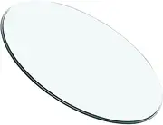 ULDIGI Glass Coffee Table Desktop Dining Room Tables Circle Dining Table Round Kitchen Table Round End Tables Home Table Top Decor Table Surface Glass Transparent Table Top