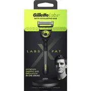 Gillette Labs Pat Cummins Razor Handle Stand & 2 Blade Cartridges each