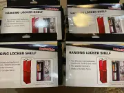 4 X Lockermate Hanging Locker Shelf Black