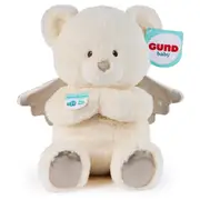 Gund Bear Cream Angel Chime Wings Spiritual Prayer Plush Soft Toy