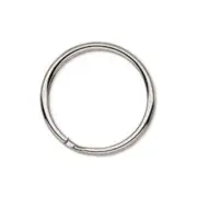 Bulk Gunmetal Black Plated 24mm Key Chain Jewelry Split Ring Findings 10 pcs