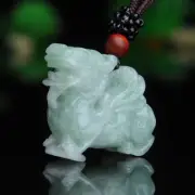 Jade Flying Pixiu Pendant, Jade Pendant, Lucky Qilin Jade Stone