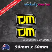 2x TJM Sticker Funny Laptop Car Window Bumper 4x4 Decal JDM Aussie ARB Cute