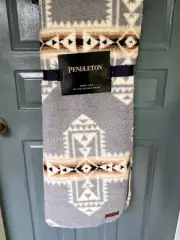 Pendleton Home Sherpa And Fleece reversible Crossroads Blanket throw New