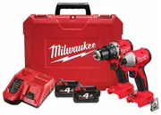 Milwaukee M18BLPP2D3402C - 18V Brushless Driver/Drill Combo Kit 2D3 (2 x 4.0Ah)