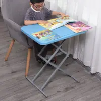 在飛比找ETMall東森購物網優惠-兒童學習桌家用書桌餐桌電腦桌簡易收納小戶型可移動升降折疊桌子