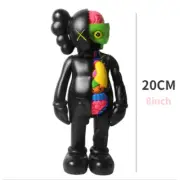 20cm Statue Toys Models Desktop Bookcase Articles of Decoration Anatomy Black