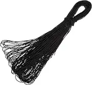 DOITOOL String Black Elastic Band Stretch Cord Round String for DIY Crafts Mask Making Book Binding Signs and Banners Durable and Versatile for Various Projects