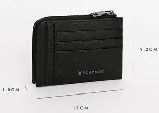PLAYBOY包包【永和維娜】PLAY BOY 皮夾 卡片 零錢包 Defense系列 黑色 141-0114-09-1