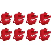 MSD Ignition Red Coil Pro Power Series 8 Pack For 1997-2004 Chevrolet Corvette (for: Chevrolet)