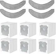 10 Pcs Accessories Kit for Compatible with iRobot Roomba Combo 10 Max, Combo j9+,Combo j7+/Plus Robot Vacuum Cleaner, 4 Mop Pads 6 Dust Bags