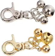 Abaodam 2pcs Pet Bells Jingle Collar Accessories for Cats and Dogs Sound for Easy Tracking Includes Multiple for Custom Positioning