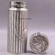 Pure Silver Cup 999 Silver Water Bottle Cup Bamboo Pattern Men's Tea Cup /70g