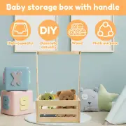 Baby Welcome Box Wood Baby Storage Crate Sturdy Baby Showers Crate Closet leUhZ