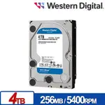 WD 藍標 4TB 3.5吋SATA硬碟(WD40EZAX)