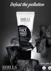 Shills Professional Charcoal Refreshing Face Wash, 125ml, Dark Spot removal
