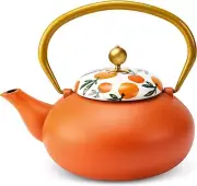 Sotya Japanese Cast Iron Teapot with Stainless Steel Infuser, Stovetop Safe