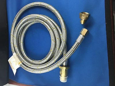 3M GAS HEATER 1/2" & 3/8 " BSP S.S BRAIDED HOSE WITH BAYONET RINNAI RHEEM
