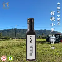 在飛比找PChome24h購物優惠-【護生永續市集】 大風吹小黑豆 有機小黑豆醬油 210ml