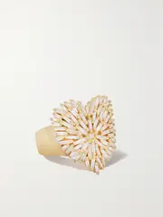 [Suzanne Kalan] Suzanne Kalan - Heart 18-karat Gold Diamond Ring - 5 5 Gold