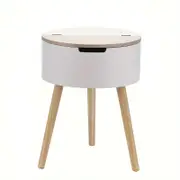 Floor Standing Organizer Lift-Top Storage Side Table