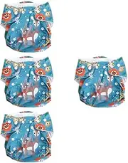 [Totority] 4 Pcs Baby Training Nappy Reusable Diaper Breathable Nappy Pants for Baby