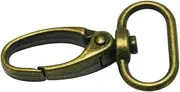 COOPHYA 20pcs Swivel Snap Hook Swivel Lobster Hooks Bronze Lobster Claw Clasp Small Trigger Snaps Hook Lobster Clasp Antique Lobster Claw Clasp Swivel Keychain Clasp Swivel Trigger Hook