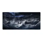 ANYMOB Mouse Pad Black 400X900X3MM Abstract Computer Keyboard Pad Non-Slip Rubber Mat