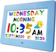 2025 Digital Teaching Clock Talking Time, 24 Alarms Custom Reminders, Checkli...