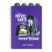 Grupo Erik A5 Project Notebook With 4 Dividers - Wednesday | A5 Notebook With Di