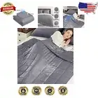 Experience Relaxation with Our Premium 48x72" Cooling Weighted Blanket, 10lbs