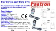 Fastron Electronics F36 400 Amp CT Clamp 5A SCT-F24-100 SCT Series Split Core CT