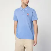 [Polo Ralph Lauren] Light Blue Polo With Polo Bear Custom Slim-Fit S Blue