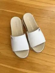 Cole Haan ZeroGrand Slide Sandals Women Size 5 White