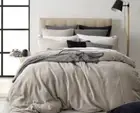 new 5 Pc Adler Linen Beige Modern Royal Doulton Bedlinen Elegant + Europeans