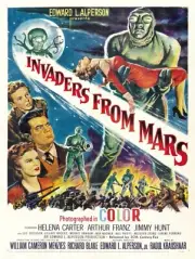 Invaders from Mars Movie Poster NEW Metal Sign: Classic Science Fiction Artwork