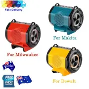 Portable HIFI Bluetooth Speaker Stereo For Dewalt Makita Milwaukee 18V Battery