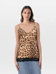 Brown Leopard Tank Top