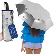 UV-Blocker Compact Sun Protection UV Umbrella - Auto Open/Close, Windproof Sun Umbrella with 55+ UPF, UV Protection, 42 Inch