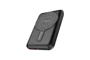 Promate 10000mAh Magnetic Qi 15W Wireless Power Bank - Black