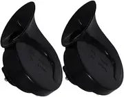 Mikinona 1 Pair Motorcycle Horn Motorcycle Horns Loud Loud Speaker Plastic Black