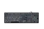MCSaite Wired Backlit USB Keyboard - 104 Keys Standard Full Size with White L...