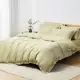 素色60支天絲100%萊賽爾兩用被床包枕套四件組 / 淺蜜黃 (3.5X6.2尺)