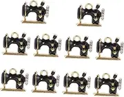[GRADENEVE] Sewing Machine Pendant Bead Keychain Jewelry Making Pendants Enamel Jewelry Charms Charm Necklace Sewing Machine Brooch Jewelry Necklace Adorns Vintage Necklace Alloy