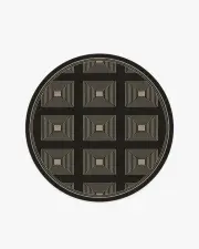 185' Round | Machine Washable Runner Rug | Kid & Pet Friendly | Indoor Rug | Jonathan Adler Matrix Black & Ivory Rug | Ruggable