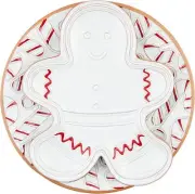 Mud Pie Nested PLATTERS & Trays, gingerbread 12 1/2" x 10 1/2" | candy cane