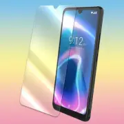 Heavy-Duty Tempered Glass Screen Protector Flim for Nuu Mobile X6 Plus CellPhone