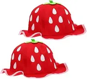 [LIFKOME] Infant Strawberry Sun Hat Baby Bucket Hat Girls Boys Toddlers Newborn Pack of 2
