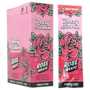 Authentic Blazy Susan Rose Pre-Rolls Wraps Made with Real Rose (Box of 25)