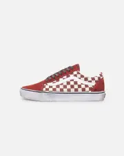 [VANS] Vans Old Skool Stressed Red/white - Size Men 7 - Women 8.5 Men 7 - Women 8.5 Red/White